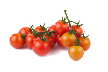 fresh red tomato isolated on white