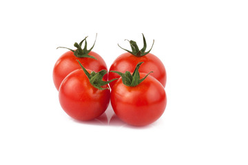 fresh red tomato isolated on white
