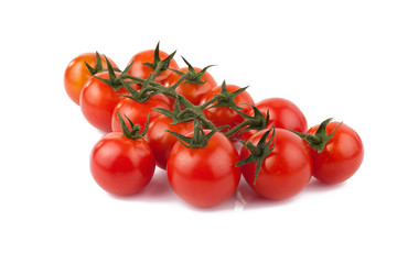 fresh red tomato isolated on white