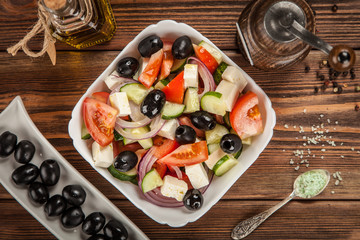 Delicious greek salad