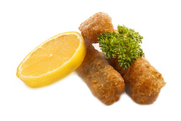 deep fried fish finger made from alaska pollock fish