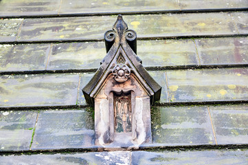 Edinburgh, View of the city, several monuments and the Castle, 