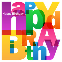 "HAPPY BIRTHDAY" Vector Card © Web Buttons Inc