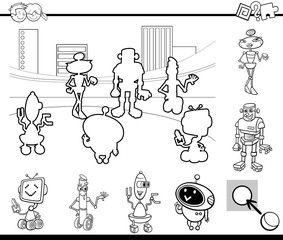 Obraz premium educational game coloring book