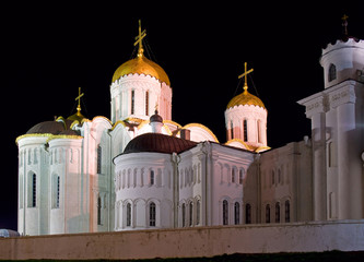 Cathedral orthodox night