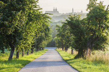 Panorama of Rothenburg at sunrise