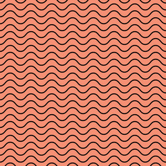 Vector seamless abstract pattern, waves