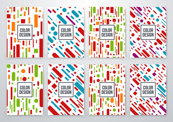 geometry backgrounds set.