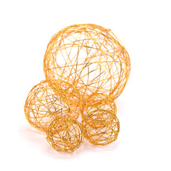 Drahtbälle, Drahtkugeln, Dekoration