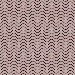 Vector seamless abstract pattern, waves