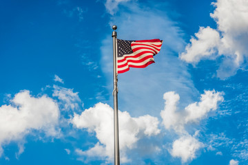 American Flag and Sky