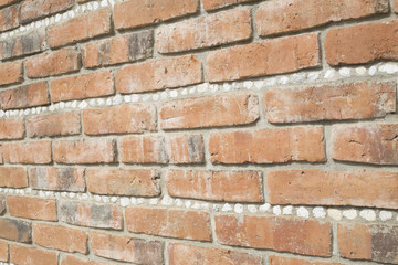Texture and stone block wall