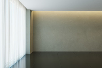 empty room with window