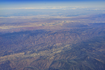 Fototapeta na wymiar Aerial view of some mountain view