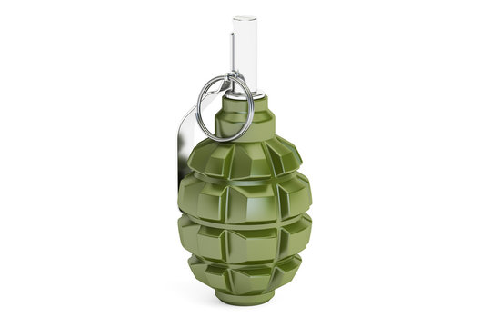 hand grenade, 3D rendering