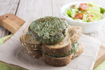 Burger of spinach