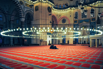 TURKEY, ISTANBUL - JANUARY 8/2013: Orthodox pilgrims visited the Aya Sophia Mosque in Christmas.