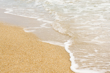 background of wave on the sand