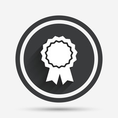 Award medal icon. Best guarantee symbol.