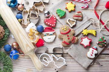Assortment biscuits for christmas