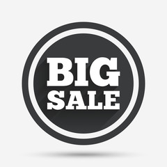 Big sale sign icon. Special offer symbol.
