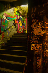 Graffiti stair at german squat