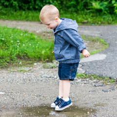 Jumping in puddles