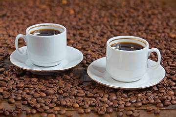 coffee milk top view