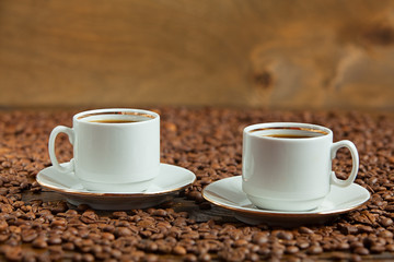 coffee milk top view