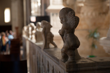 cherub at the Cathedral of Rimini