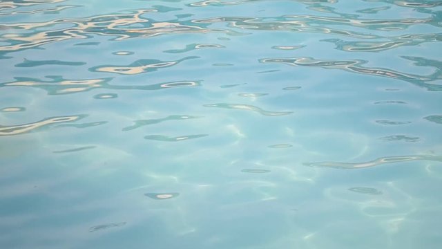 Pool surface motion with day reflection