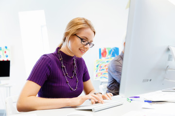 Creative business woman in office