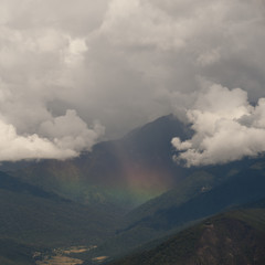Fototapeta premium Mountains in Bhutan 