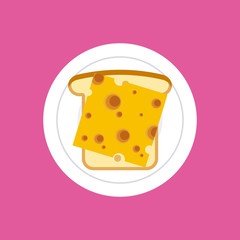 delicious food dish menu icon vector illustration design