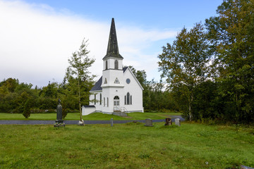 Fototapeta na wymiar Rural Church in Nova Scotia