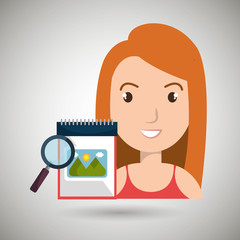 woman images album search vector illustration esp 10