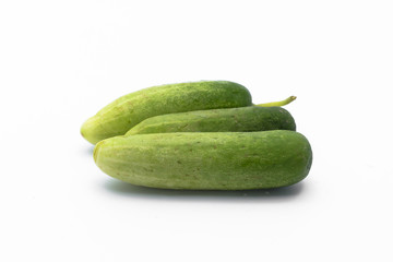 Fresh cucumber isolated , Selective focus ,Thailand vegetable