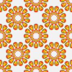Fototapeta na wymiar Pattern with abstract mandala element