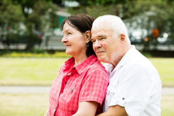 Fototapeta premium Close-up Of A Senior Couple