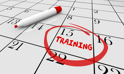 Training Education Learning Class Calendar 3d Illustration