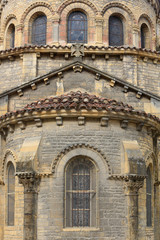 Fototapeta na wymiar The apse. Sacred Heart Basilica. Paray-le-Monial.