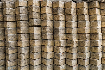 stack of concrete blocks