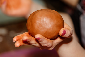 Work with clay