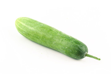 fresh cucumbers isolated on white