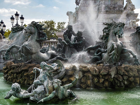 Monument to the Girondins in Place des Quincones Bordeaux