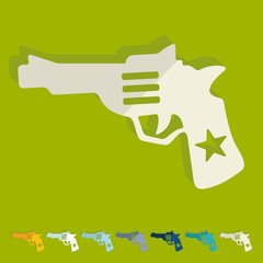 Flat design: revolver
