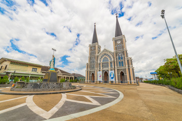 Fototapeta premium The Catholic Church Chanthaburi of the immaculate conception , Chantaburi, Thailand