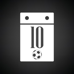 Soccer calendar icon