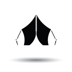 Touristic tent icon