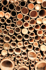 bamboo stem in state of bundle / A pattern view of bamboo stem in state of bundle 